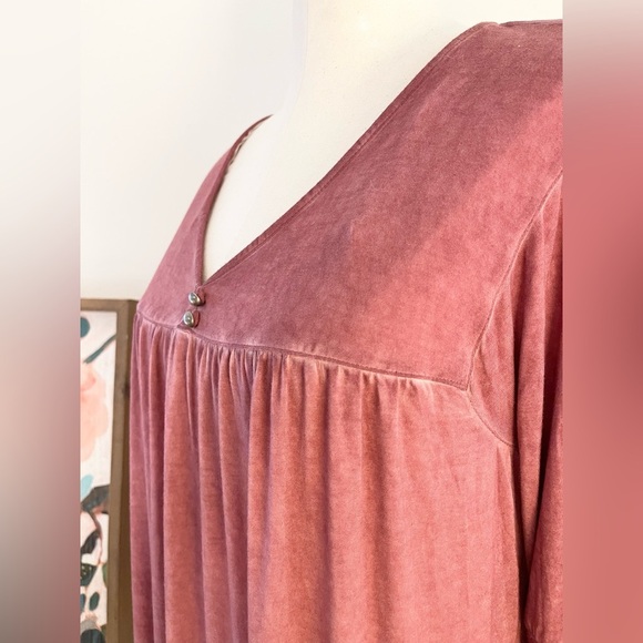 Como Vintage *Like New* Women's Rose Long Sleeve Peasant Top Poet | Size XL - Picture 7 of 12